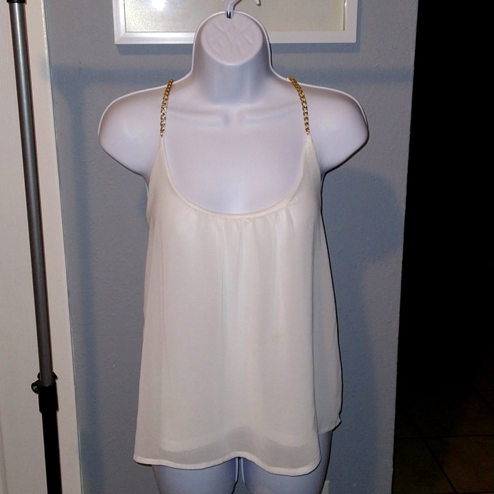 Gold Strappy Blouse